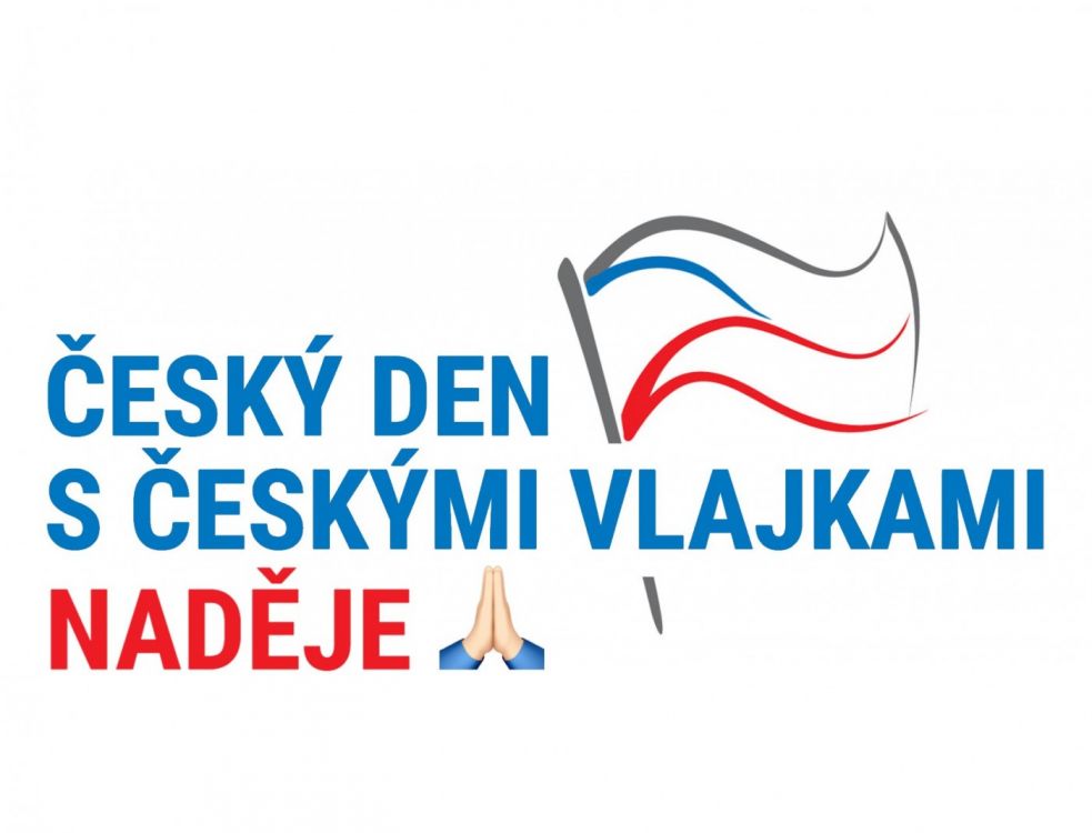 Český den s českými vlajkami NADĚJE