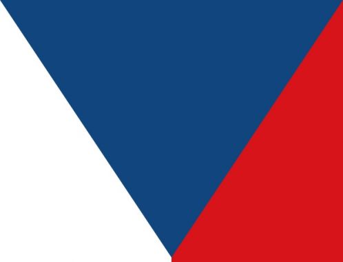 Česká vlajka - svisle